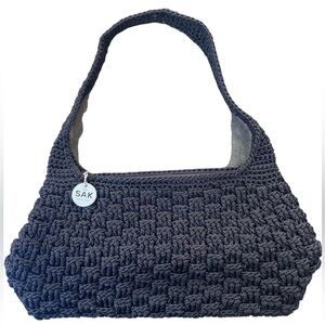 The Sak black classic crochet bag. NWOT